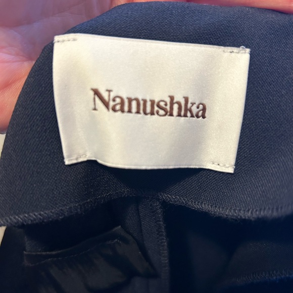 Nanushka Tulip Cady Flared Pants with Slit, size XL - Picture 12 of 13